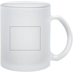 Taza de Cristal Glaseado para Sublimación  | Lateral Derecho