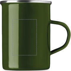 Taza Esmaltada Vintage 550ml | Lateral Derecho