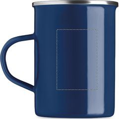 Taza Esmaltada Vintage 550ml | Lateral Izquierdo