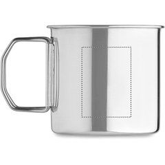 Taza Inox Asa Plegable 330ml | Lateral Izquierdo