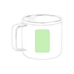 Taza Inox. bicolor de doble pared 350ml | Cara A