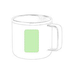 Taza Inox. bicolor de doble pared 350ml | En el frontal