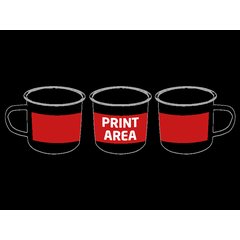 Taza Metal Retro Sublimable con Irregularidades | Zona 1 | 200 x 45