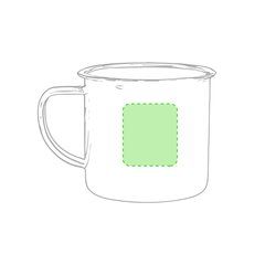 Taza Sublimación Retro Metal 380ml | Cara 1 | 30 x 40