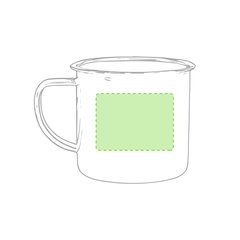 Taza Sublimación Retro Metal 380ml | Cara 1 | 50 x 50