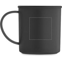 Taza Vintage Reutilizable PP Reciclado | Lateral Izquierdo