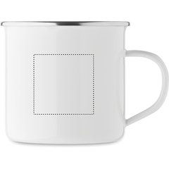 Taza Vintage para Sublimación 500ml | Lateral Derecho