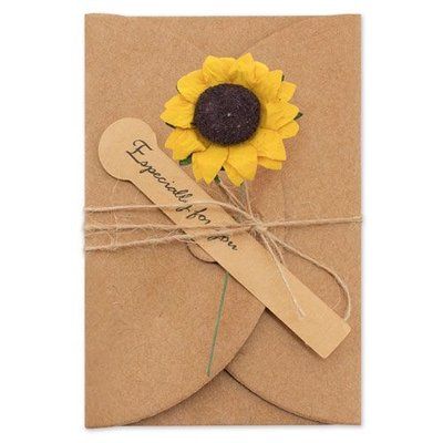 Tarjetas Regalo con Flores Secas