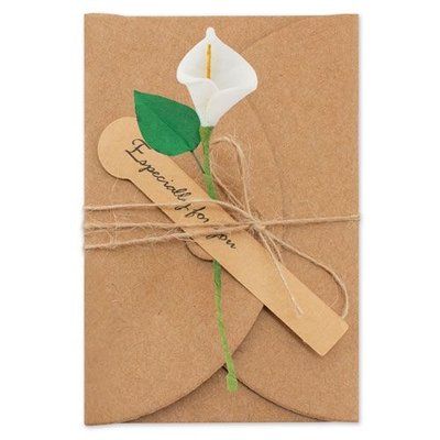 Tarjetas Regalo con Flores Secas