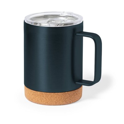 Taza 330ml con Doble Pared y Tapa Mar