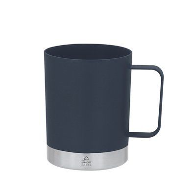 Taza 400ml PP reciclado y base inox Mar