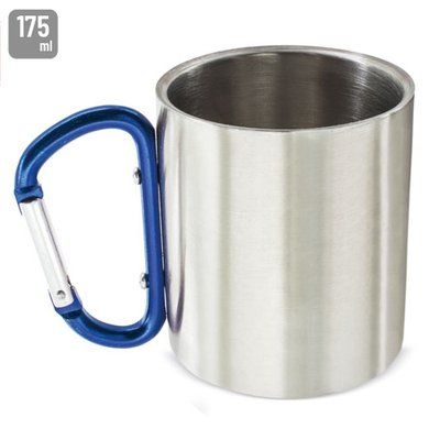 Taza Acero Inox 175ml con Mosquetón AZ