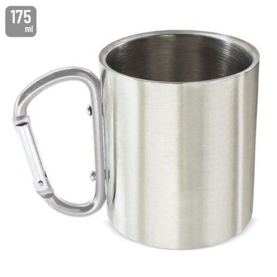 Taza Acero Inox 175ml con Mosquetón PT