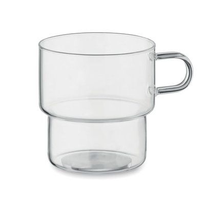 Taza de borosilicato 300ml Transparente