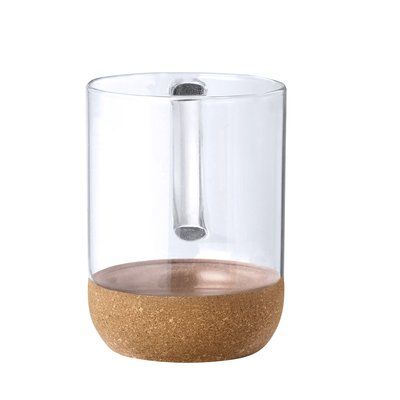 Taza Borosilicato/Corcho 450ml