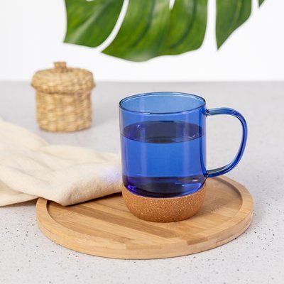 Taza Borosilicato/Corcho 450ml