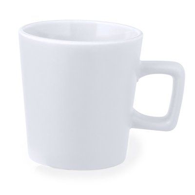 Taza Cerámica 300ml asa Cuadrada Bla