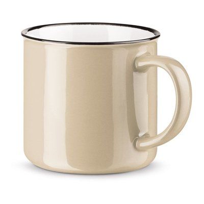 Taza de cerámica de 340 ml Beige