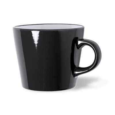 Taza Cerámica 350ml Bicolor Neg