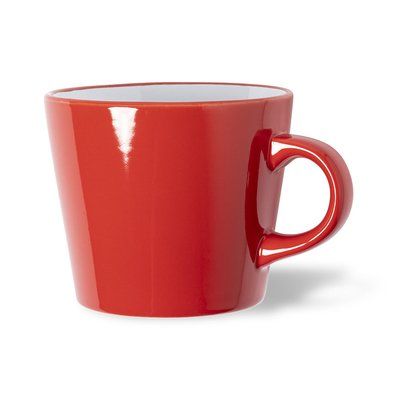 Taza Cerámica 350ml Bicolor Roj