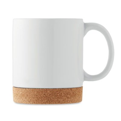 Taza Cerámica con Base de Corcho 280 ml