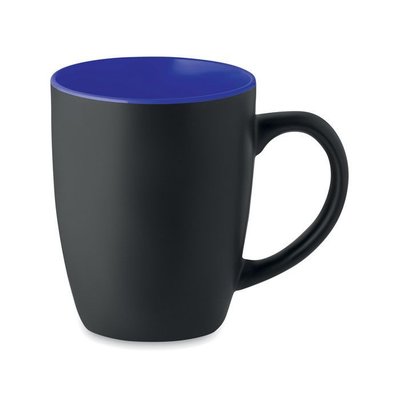 Taza Cerámica Bicolor Azul Royal