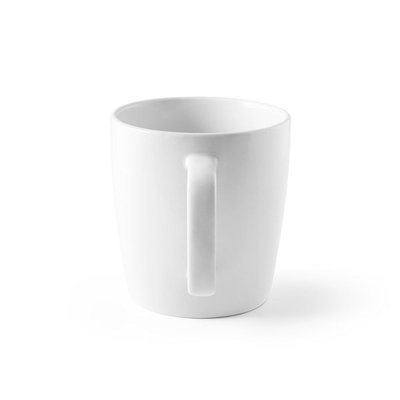 Taza Cerámica Blanca Brillo 450ml