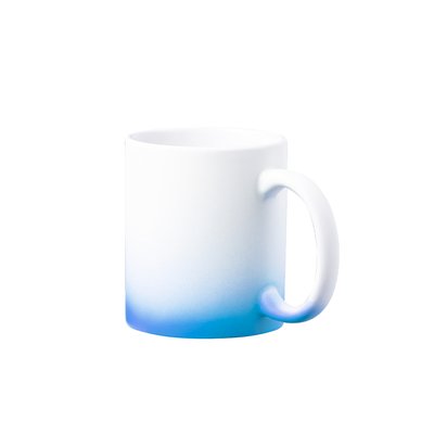 Taza Cerámica Degradé 350ml Sublimación Azul