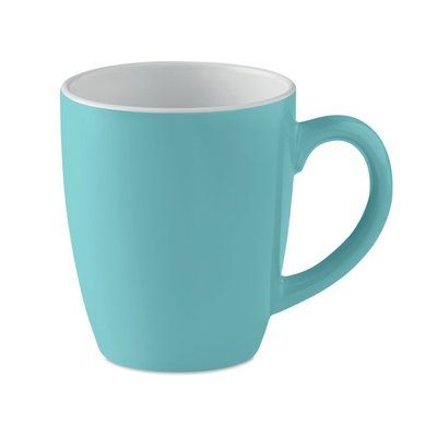 Taza cerámica personalizable de color 300 ml Azul