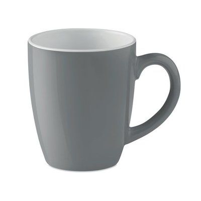 Taza cerámica personalizable de color 300 ml Gris