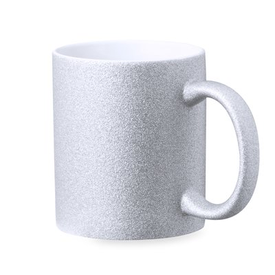 Taza Cerámica con Purpurina 350ml Sublimación