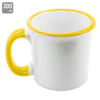 Taza Cerámica Retro Sublimación 300ml AM