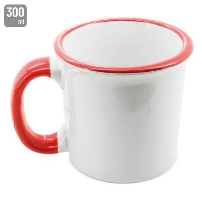 Taza Cerámica Retro Sublimación 300ml RO