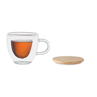 Taza Doble Pared Corazón 180ml