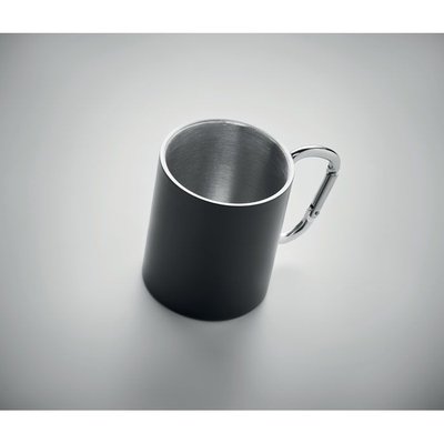 Taza Inox. Doble Pared y Asa Mosquetón