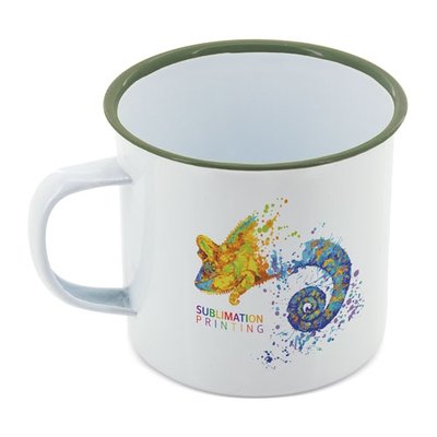 Taza Metal Retro Sublimable con Irregularidades