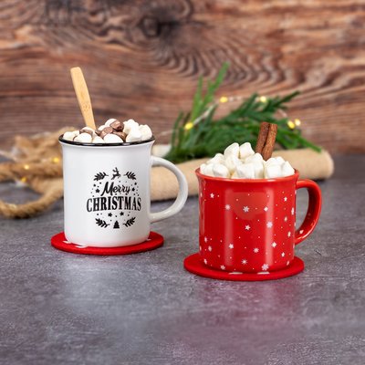 Taza Navidad Vintage 320ml Microondas y Lavavajillas