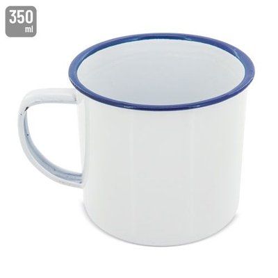 Taza personalizada vintage metálica Azul