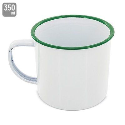 Taza personalizada vintage metálica Verde