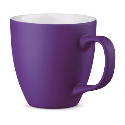 Taza de porcelana mate 450 mL Morado