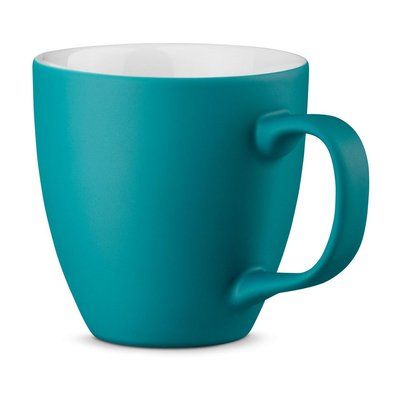 Taza de porcelana mate 450 mL Turquesa