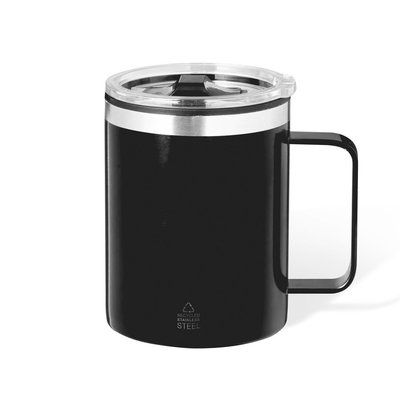 Taza térmica de acero inox reciclado Neg