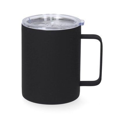 Taza Térmica de Acero Inoxidable Exterior caucho Neg