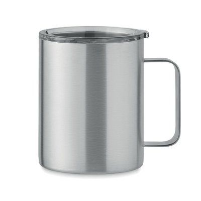 Taza Termo 300ml con Orificio Deslizante Plata