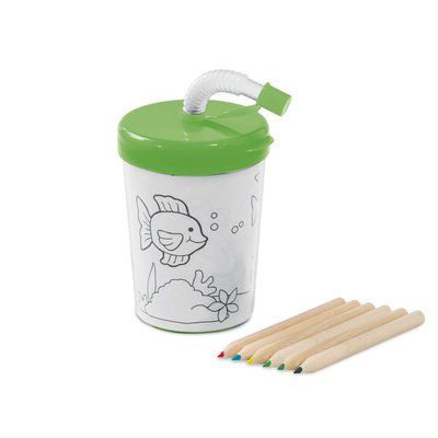 Taza de viaje 200mL con set para colorear