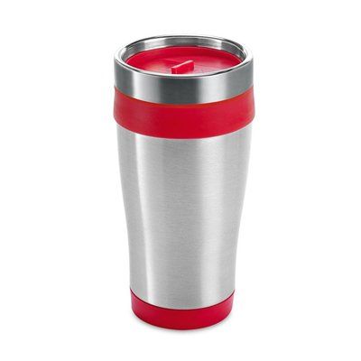 Taza de viaje 420mL acero inox Rojo