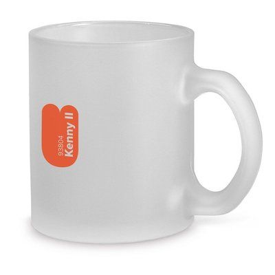 Taza de vidrio esmerilado 340 mL