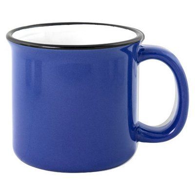 Taza Vintage Cerámica 280ml Azul