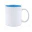 Taza bicolor de 370ml personalizable por 1 cara Azul