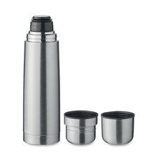 Termo acero reciclado con vasos 750 ml Plata Mate